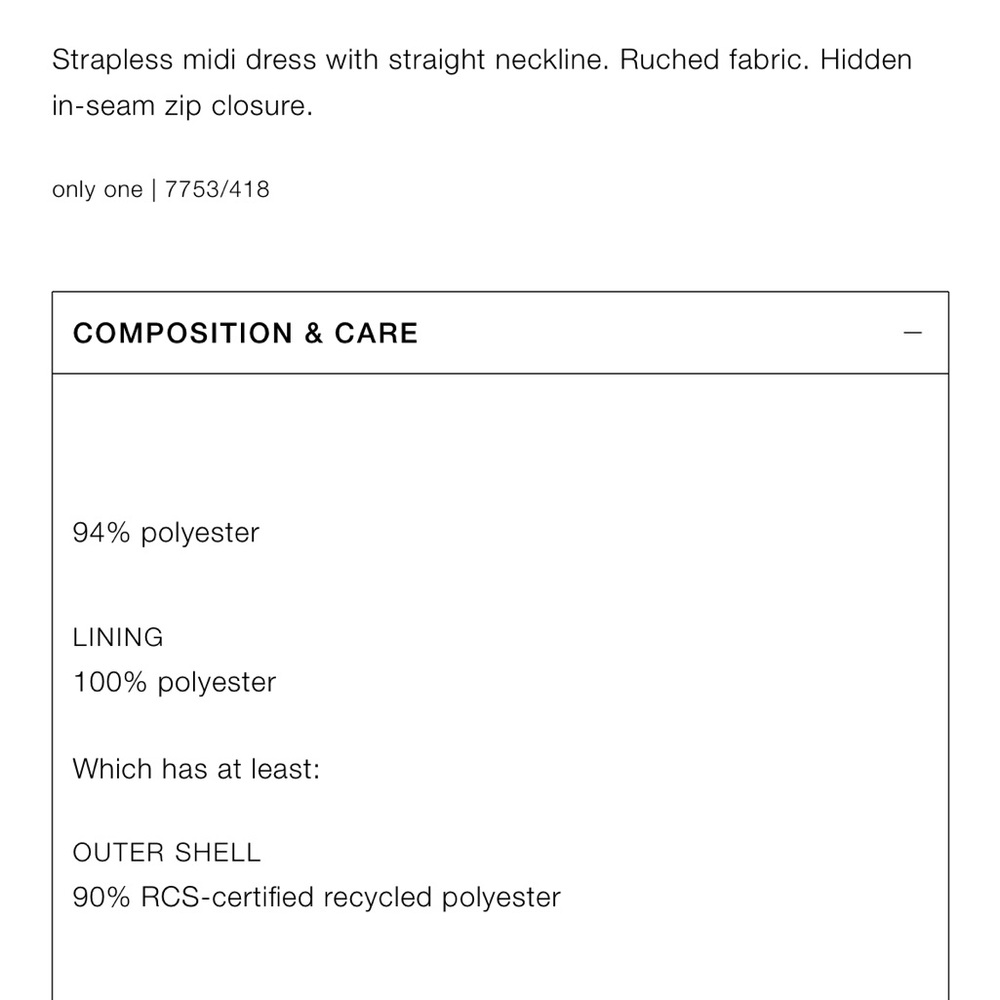 Zara Strapless Tie Dye Print Dress_NWT - Picture 7 of 13